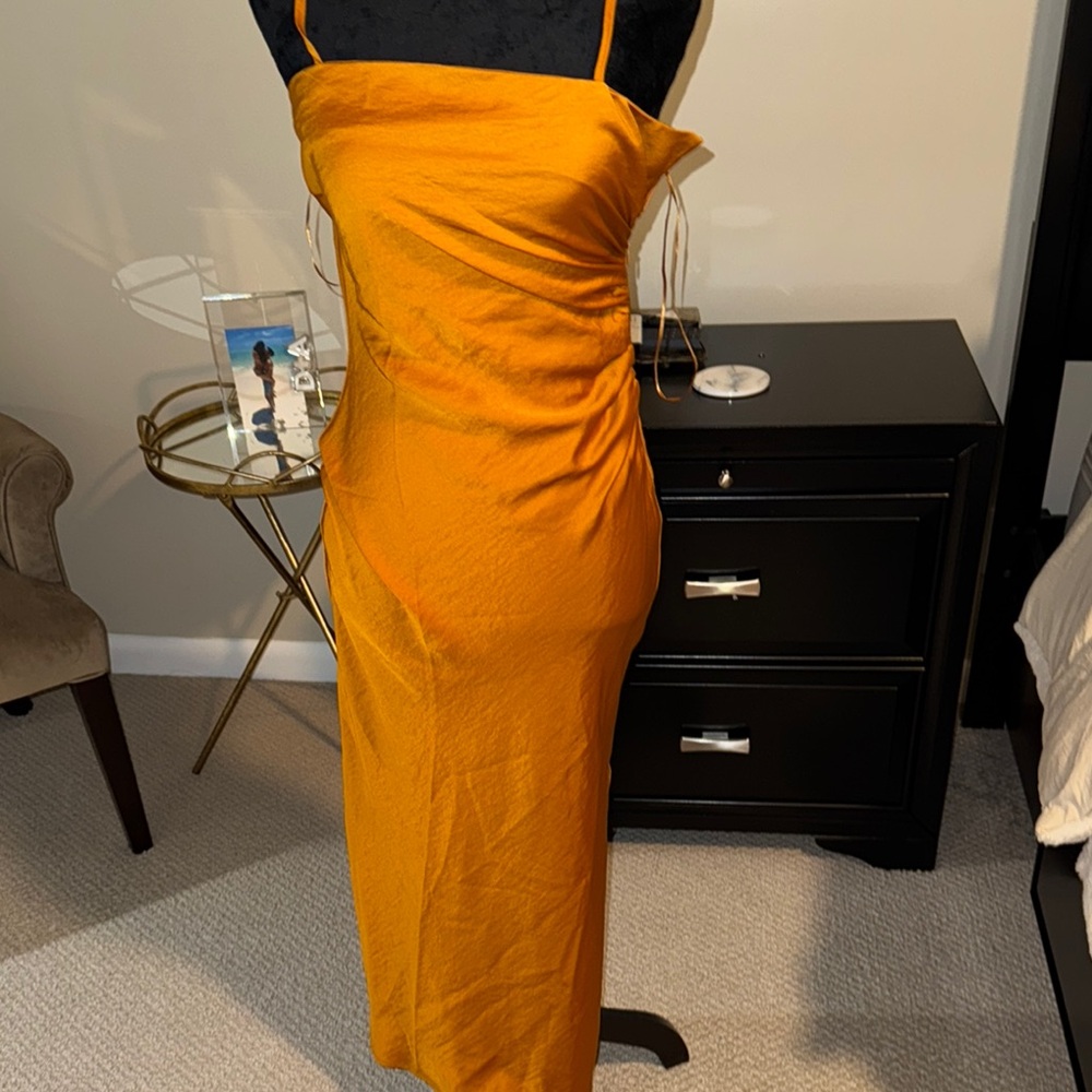 Elegant Mustard Yellow Dress